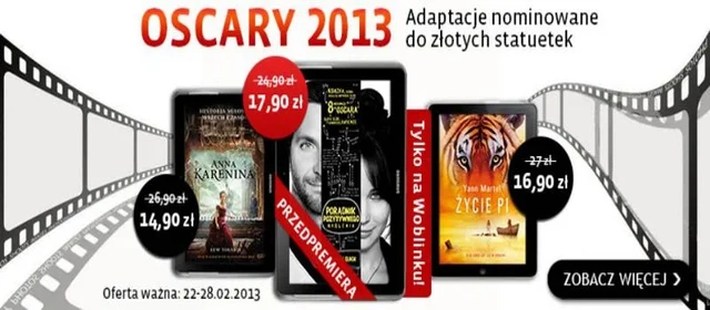 Oskarowe adaptacje książek - co warto przeczytać przed galą