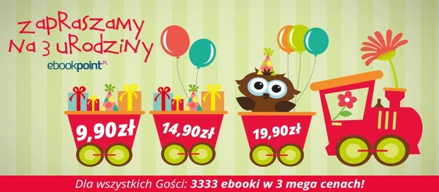 3333 e-booki przecenione z okazji trzecich urodzin e-księgarni Ebookpoint