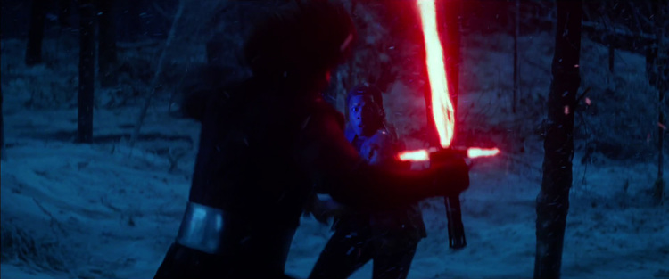 star wars episode VII the force awakens finn vs kylo ren 2