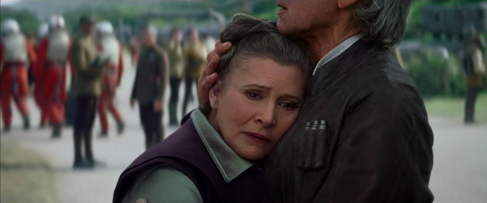 star wars episode VII the force awakens leia han