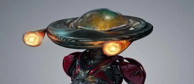 Tak prezentuje się robot Alpha 5 z filmu "Power Rangers"