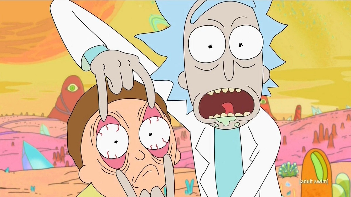 Bohaterowie kreskówki Rick and Morty