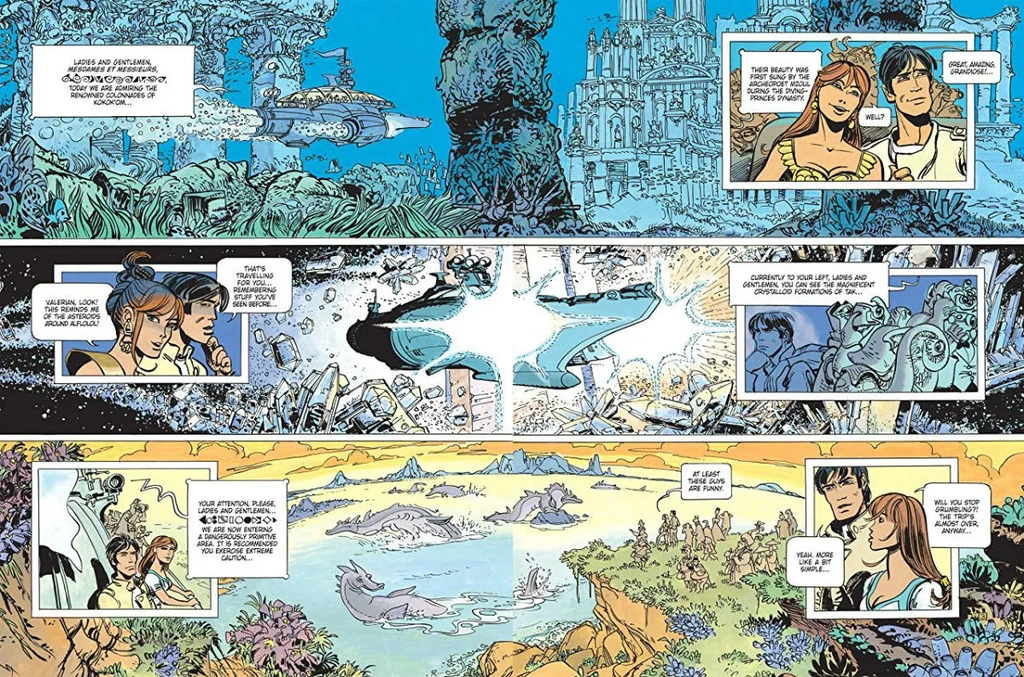 Kadr z 16 zeszytu komiksu o przygodach Valeriana