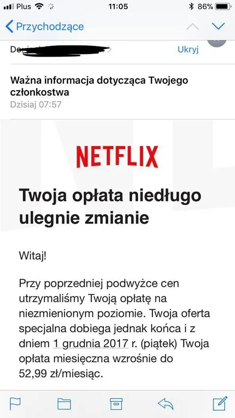 netflix podwyżka cen 