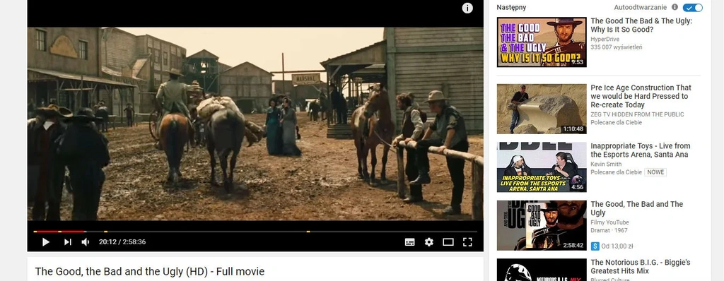 dobry zly brzydki Full movie YouTube 