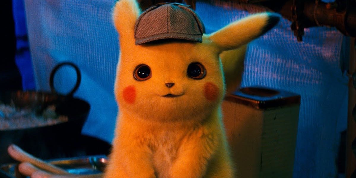 Kadr z filmu Pokemon. Detektyw Pikachu