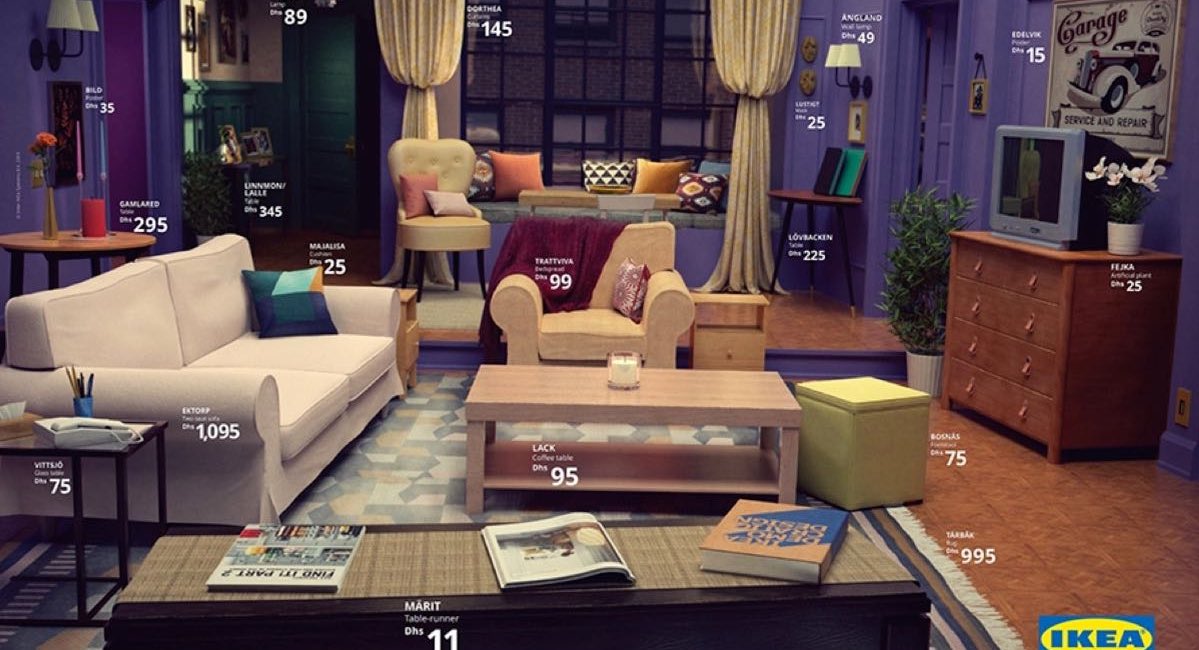 IKEA odtwarza mieszkanie z Przyjaciół
