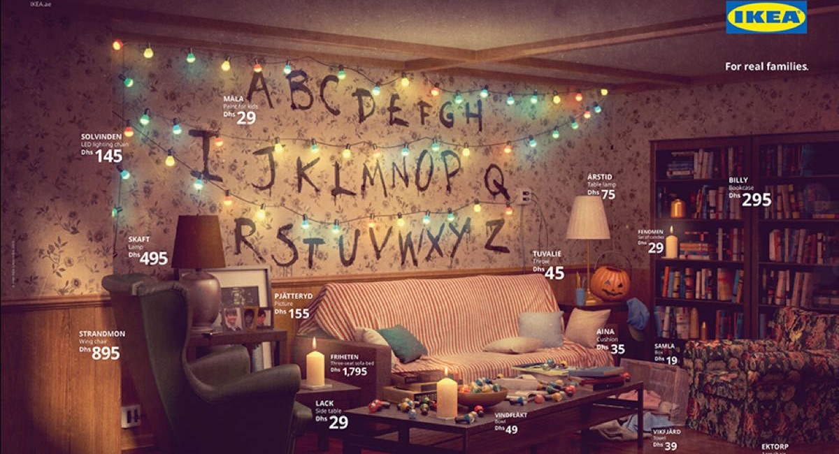 IKEA odtwarza mieszkania z seriali - Stranger Things