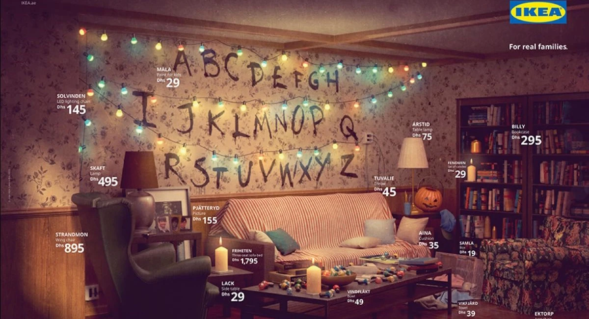 IKEA odtwarza mieszkania z seriali - Stranger Things