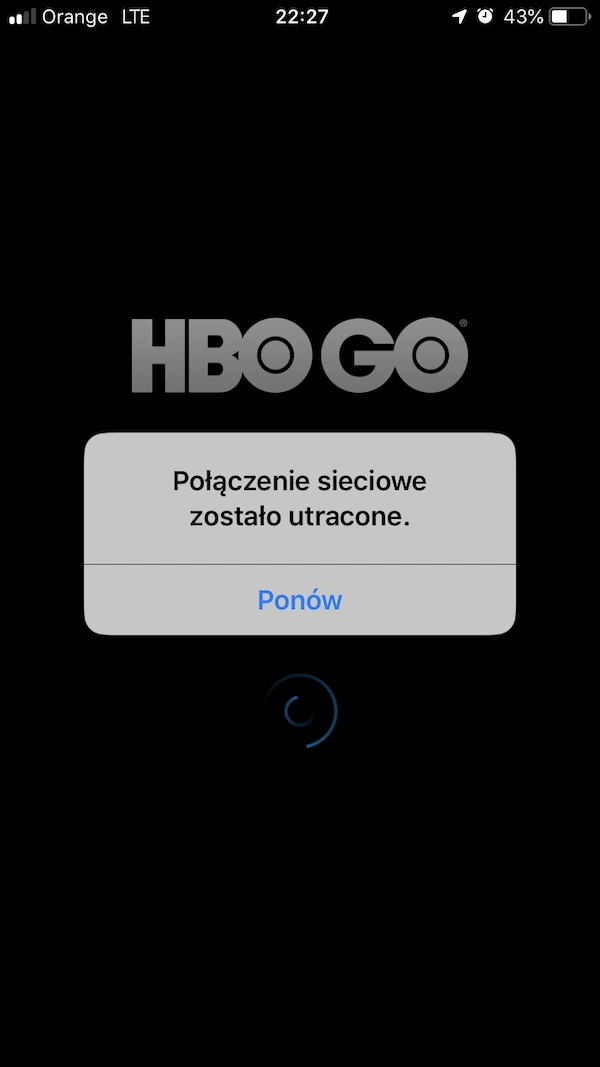 hbo go aplikacja nie dziala