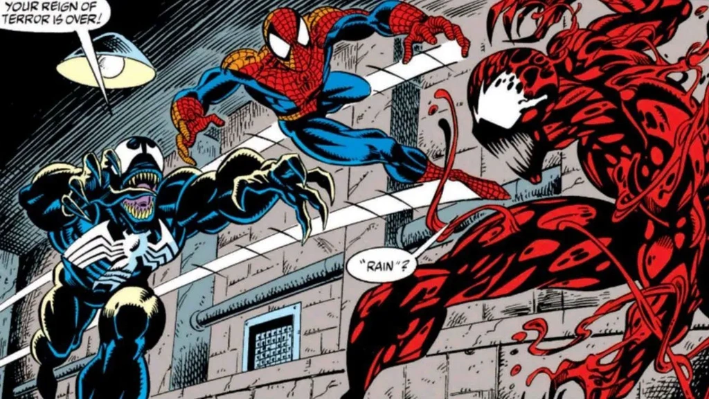 venom spider man carnage komiks