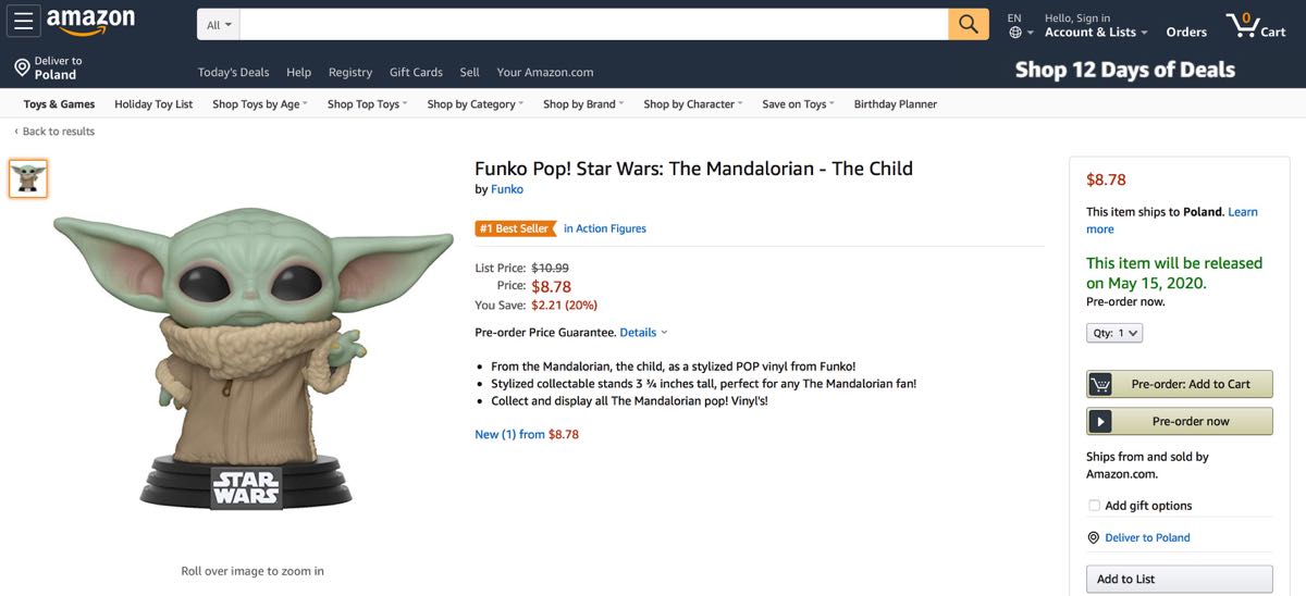 Baby Yoda - kiedy Funko Pop? class="wp-image-353470"