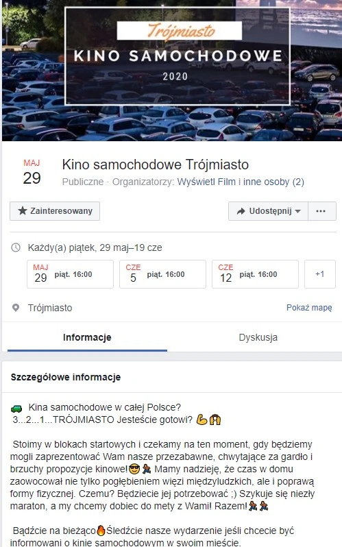 kino samochodowe trrojmiasto