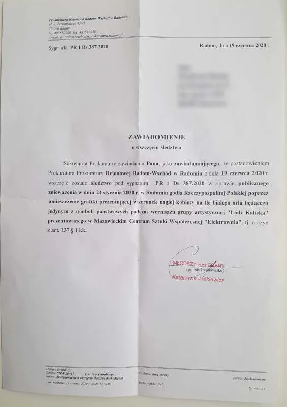 radom wystawa sledztwo godlo orzel