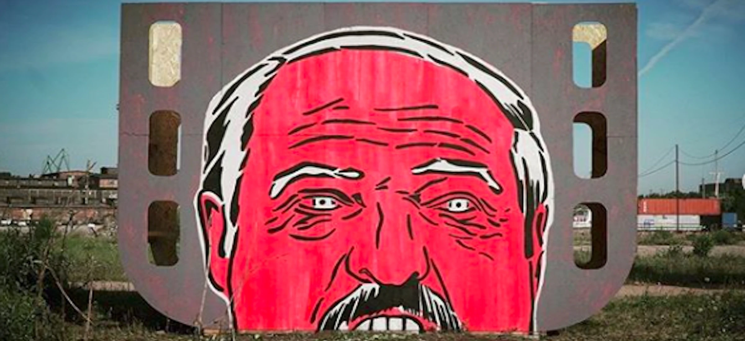 aleksander lukaszenka mural bialorus mariusz waras stocznia gdanska