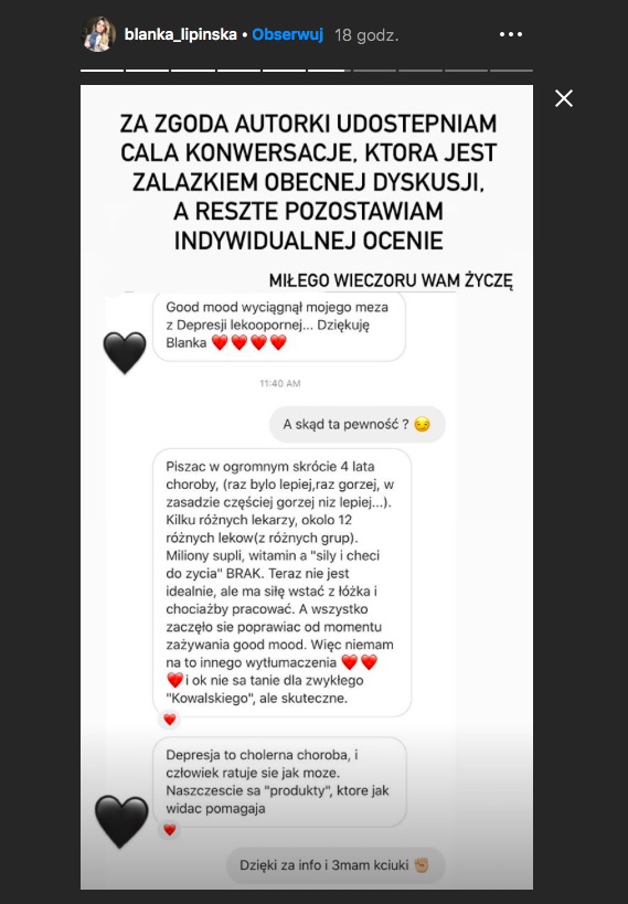 Blanka Lipinska Instagam 