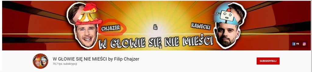 Filip Chajzer - kanał na YouTube class="wp-image-485590"