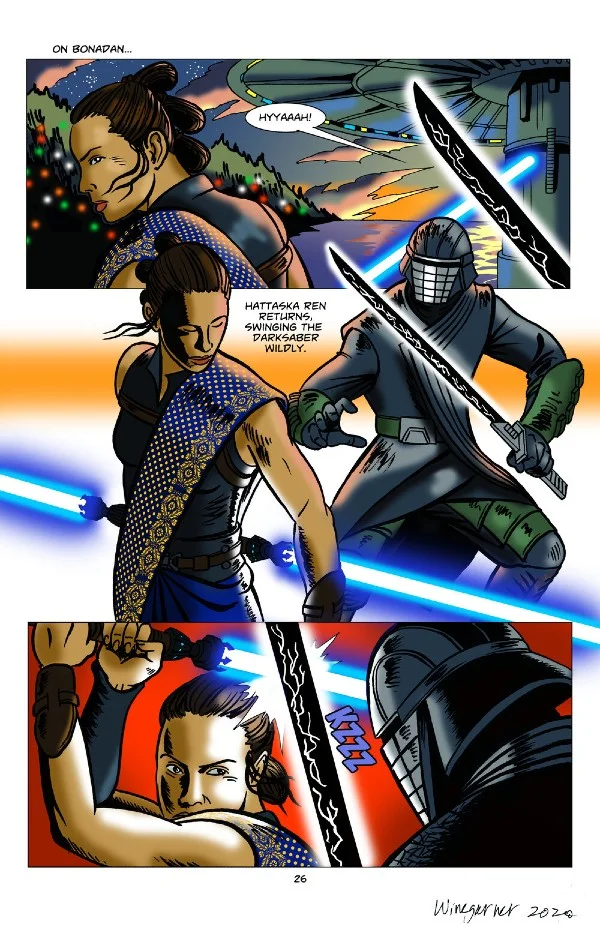 Kadr z komiksu Star Wars Duel of the Fates class="wp-image-500170"