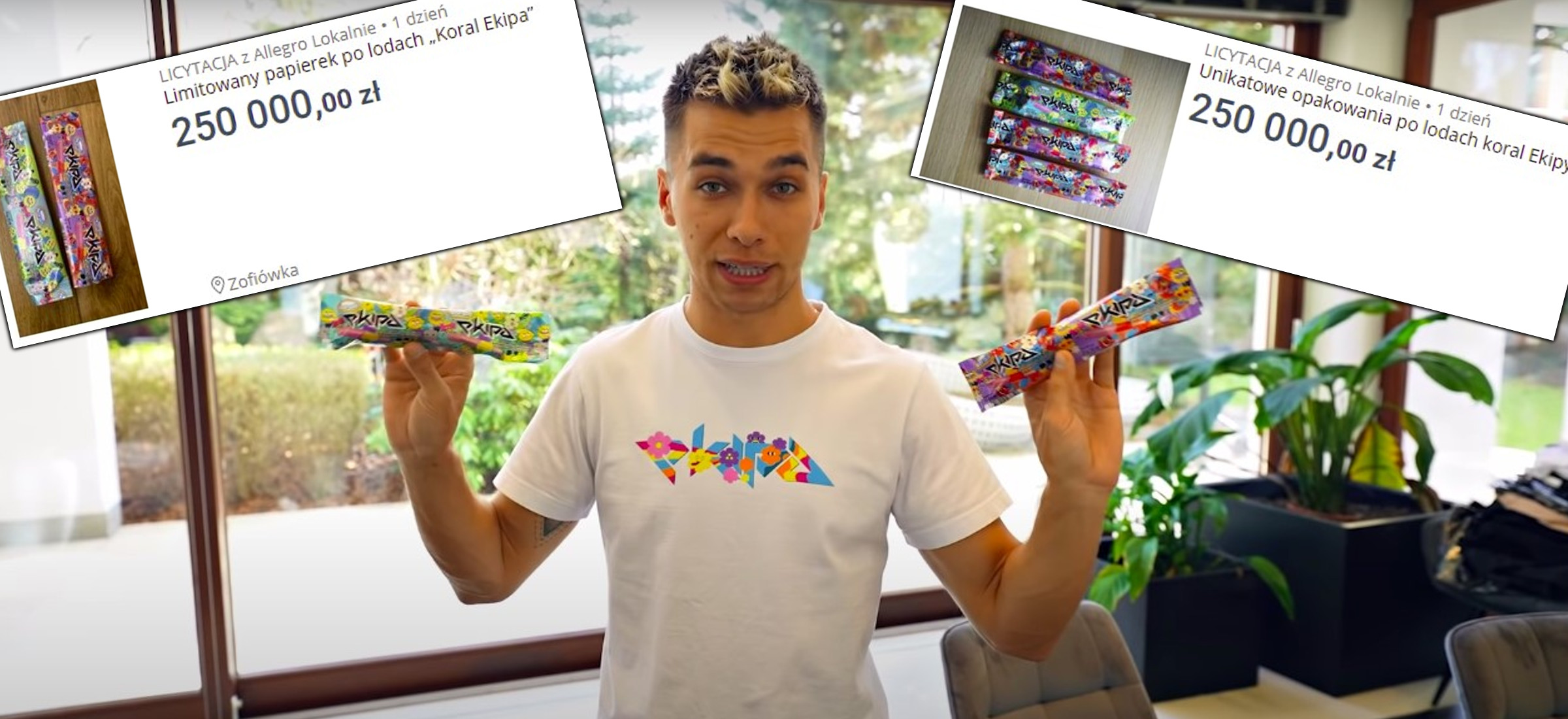 Tysiące złotych za opakowanie po lodach Ekipy. Nowy prank na Allegro?