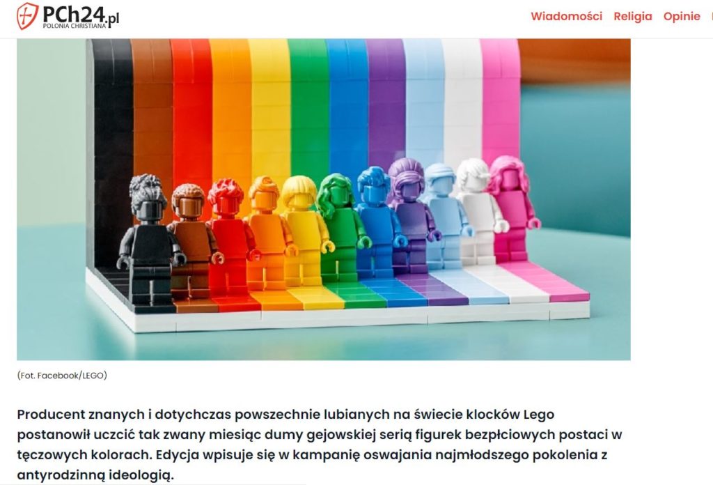 lego lgbt zestaw tvp komentarz