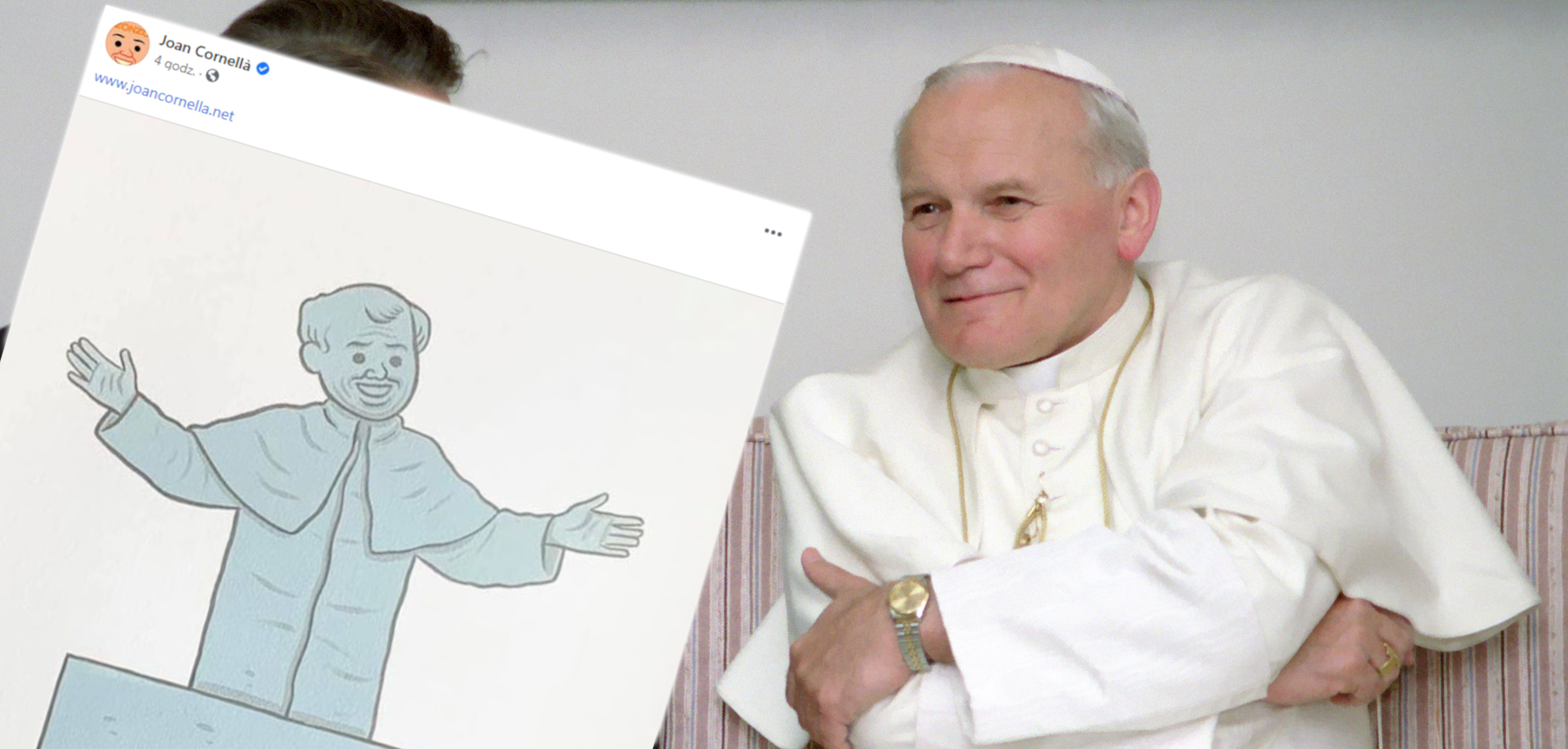 joan cornella jan pawel ii rysunek ksiadz pedofil