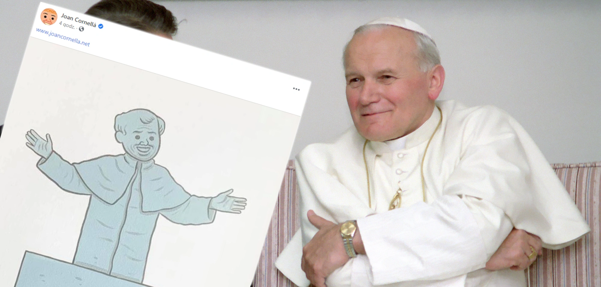 joan cornella jan pawel ii rysunek ksiadz pedofil