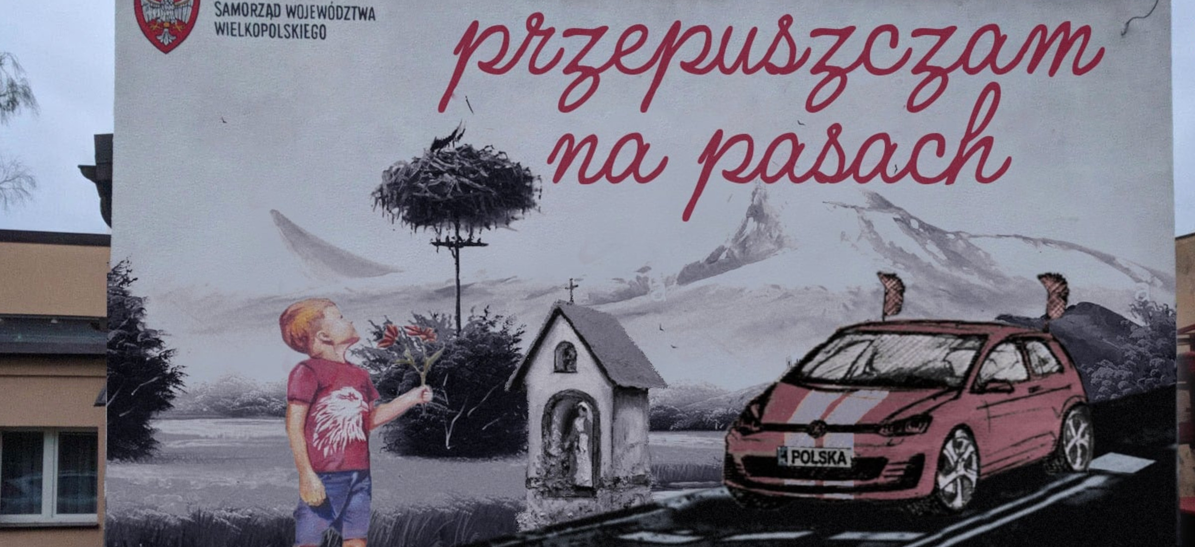 mural przepuszczam na pasach mem