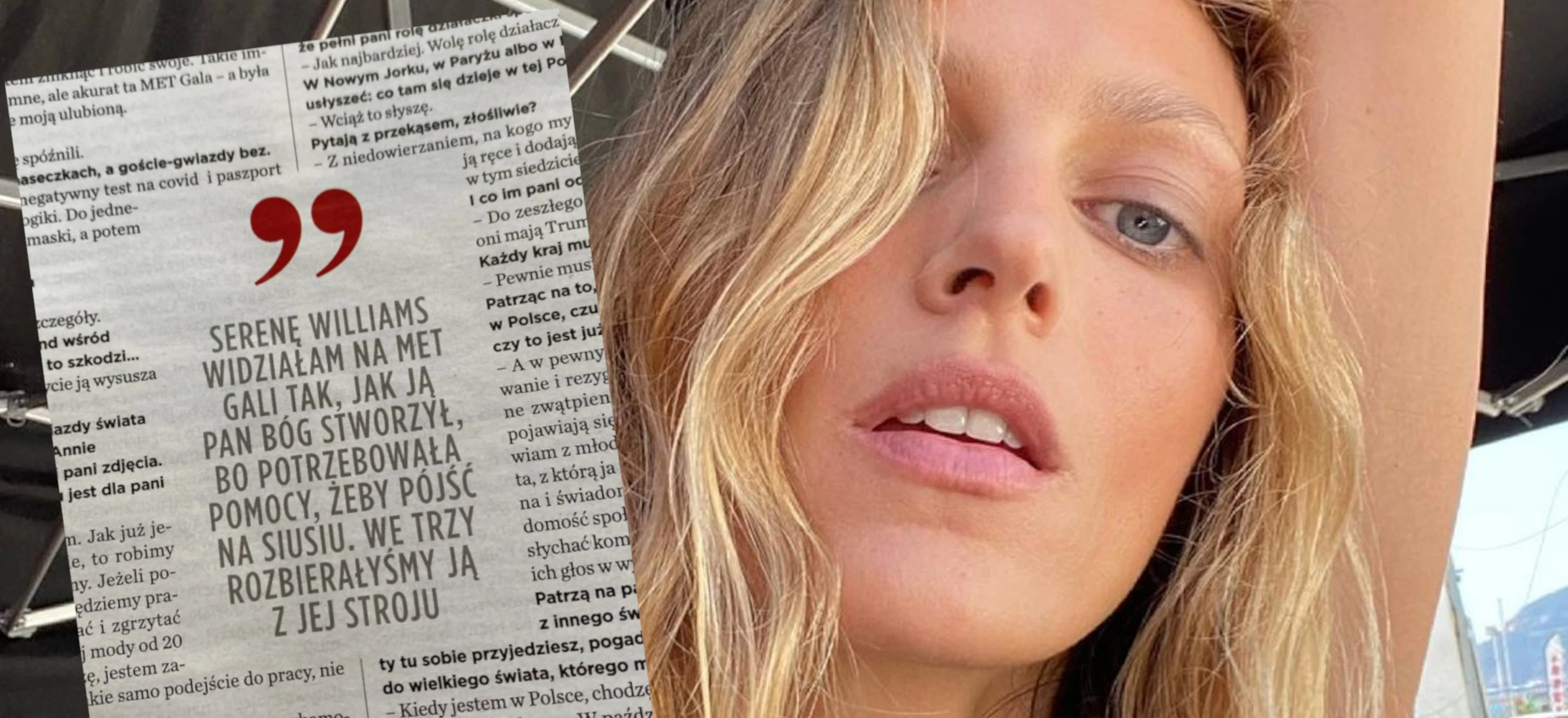 anja rubik serena williams wywiad met gala