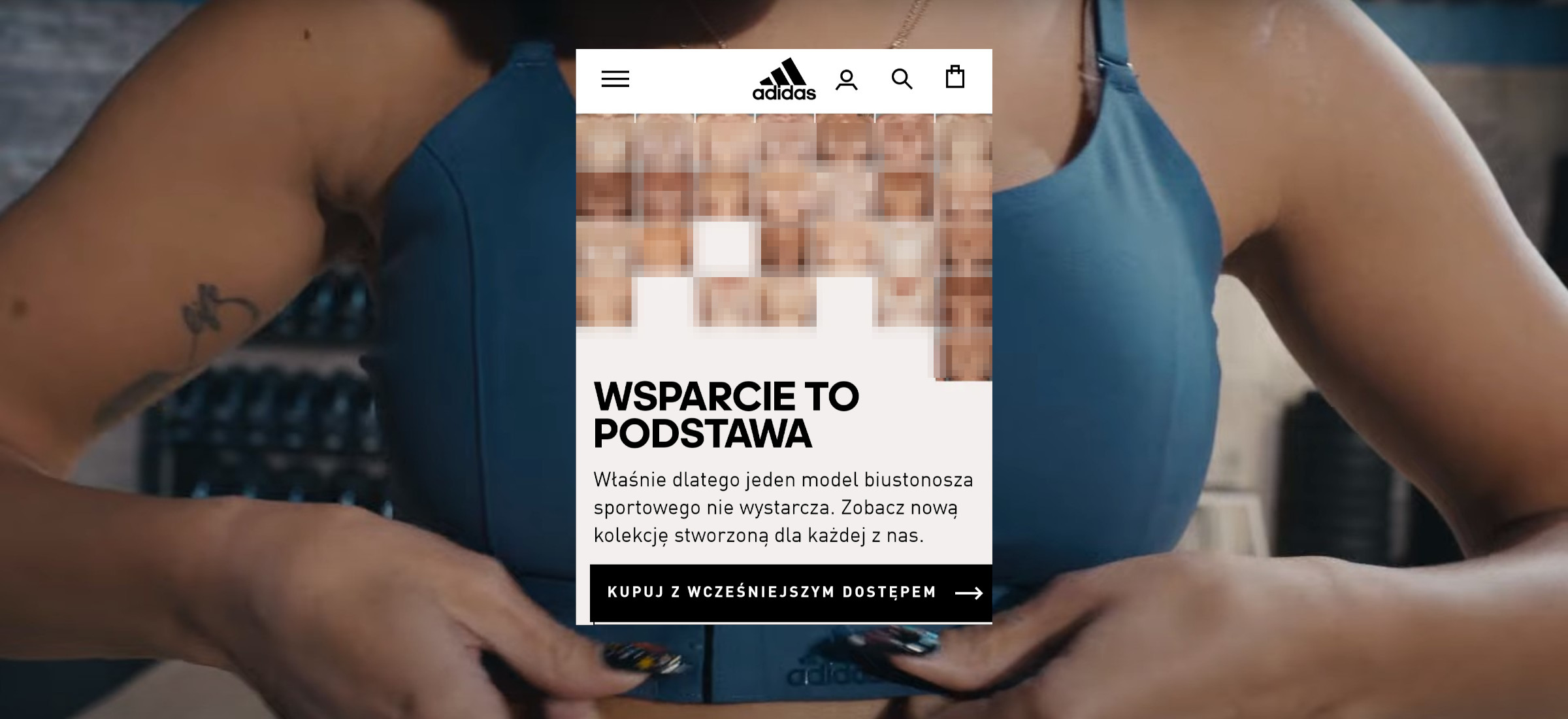 adidas piersi strona kampania komentarze
