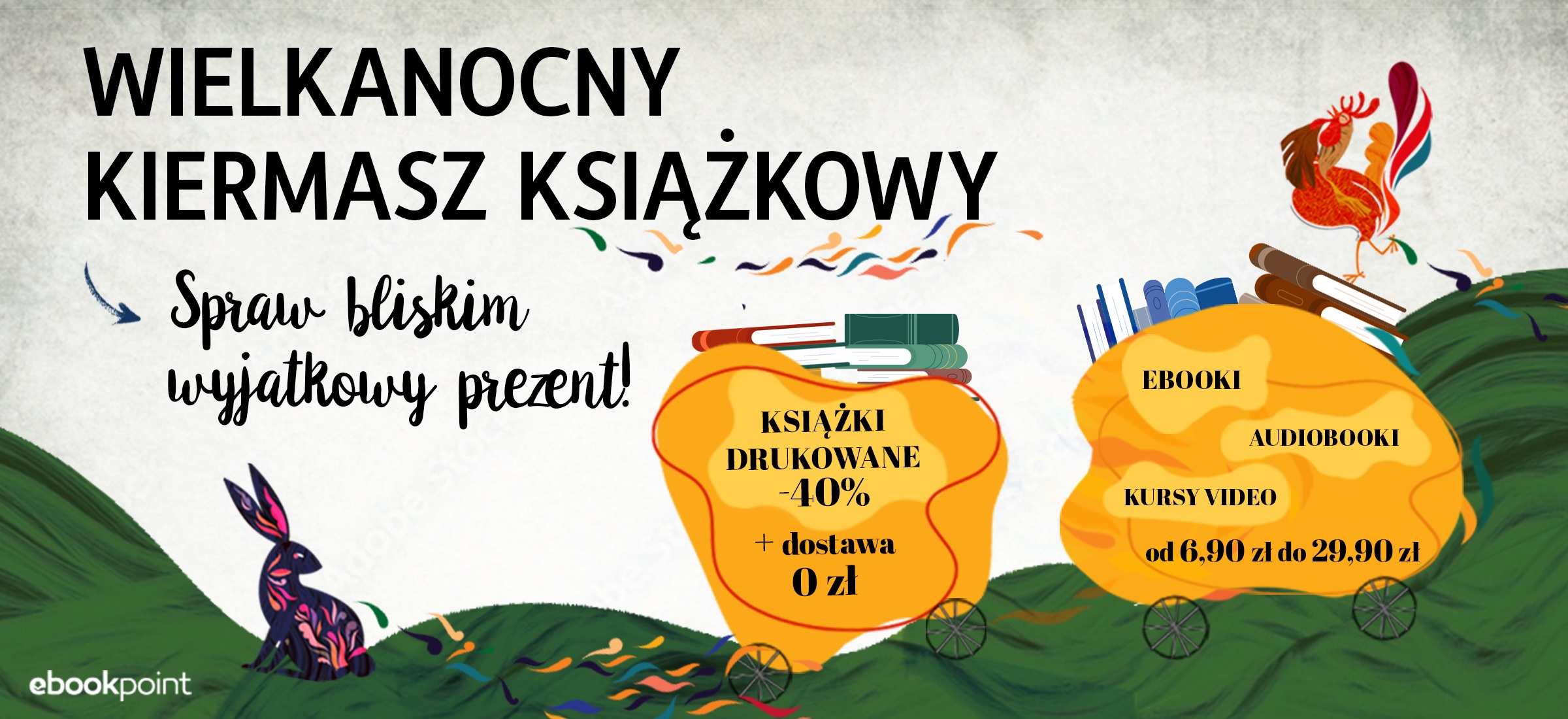 książki w promocji wielkanocny kiermasz książkowy konkurs ebookpoint