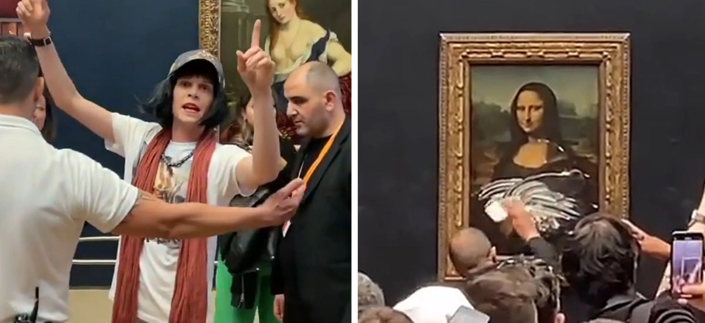 mona lisa ciasto obraz zniszczona luwr
