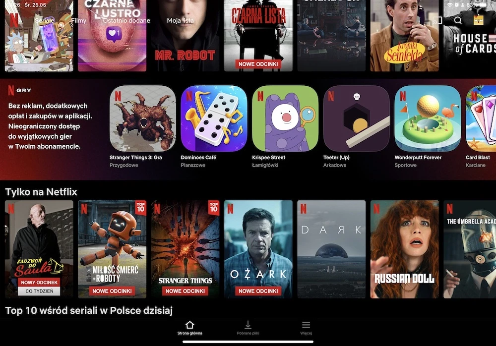 vod 2 netflix gry 
