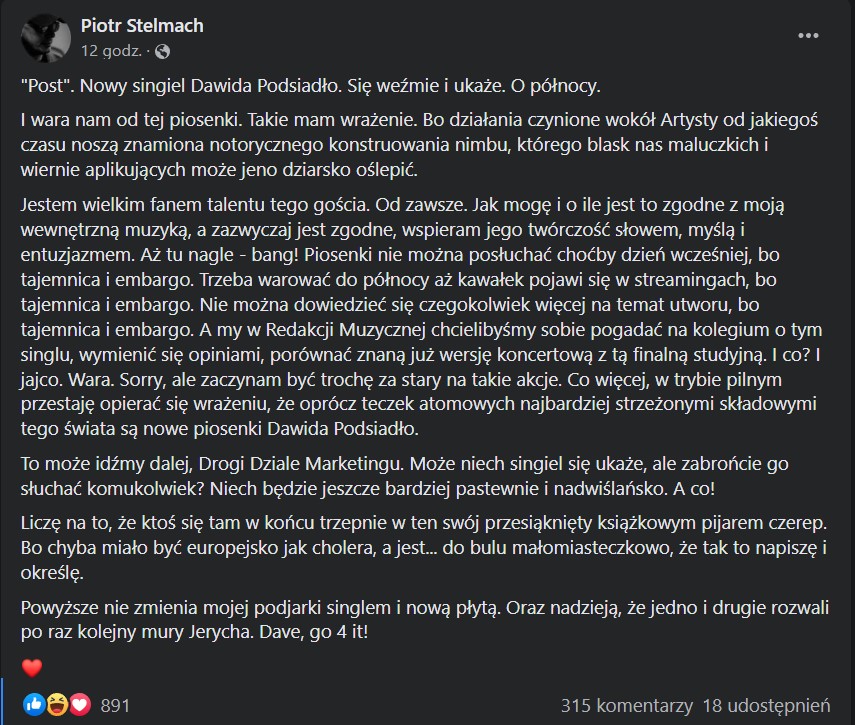 dawid podsiadło post singiel piotr stelmach facebook class="wp-image-1983331"