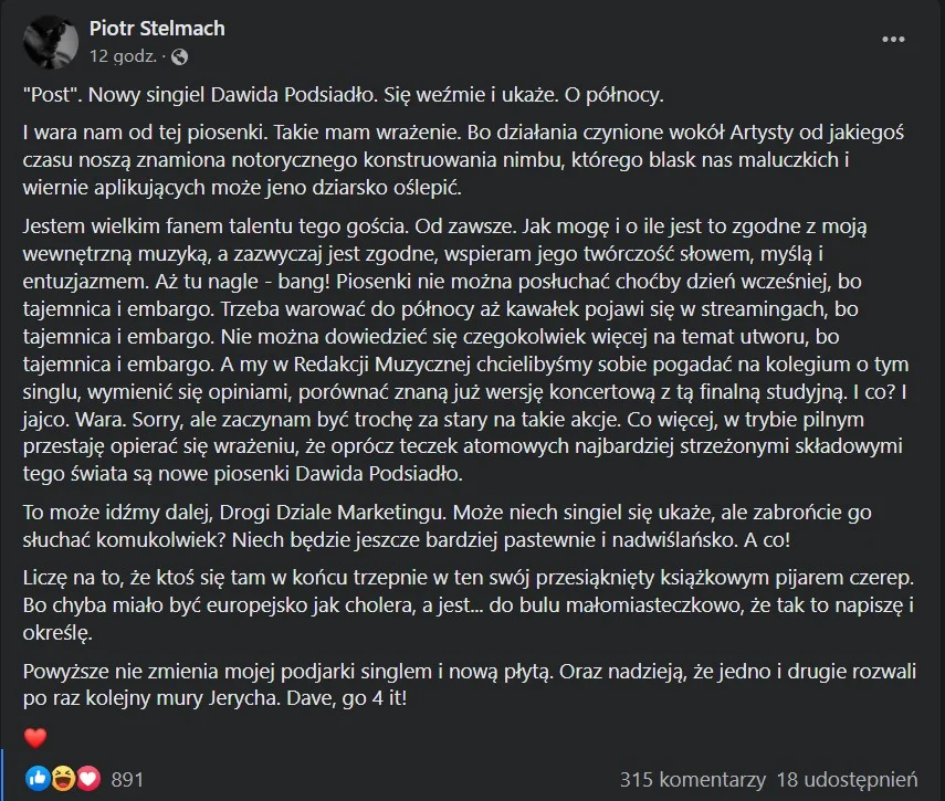 dawid podsiadło post singiel piotr stelmach facebook class="wp-image-1983331" 