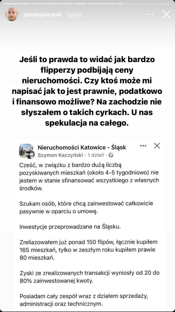 mieszkania nieruchomości sprzedaż friz jan śpiewak flipping