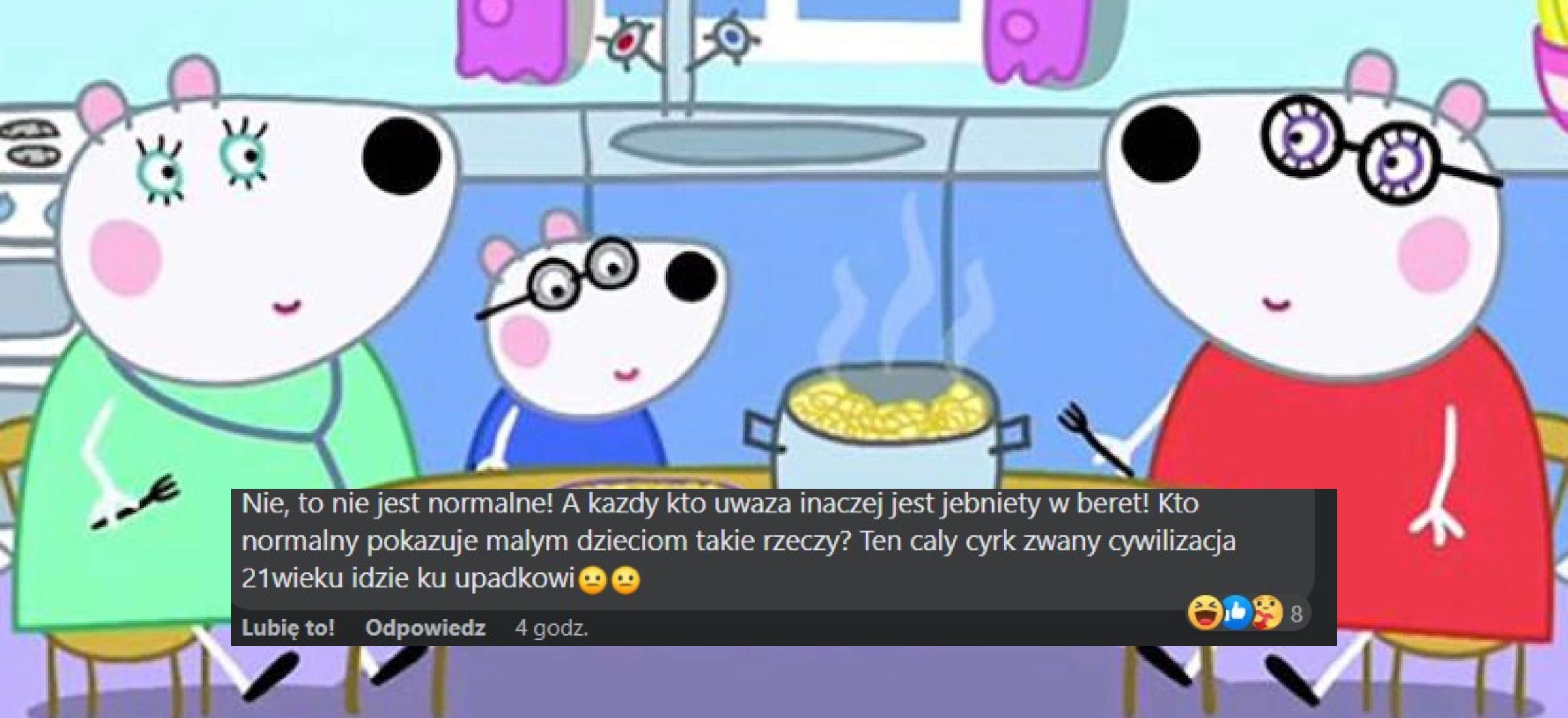 świnka peppa dwie mamy lgbt prawica komentarze