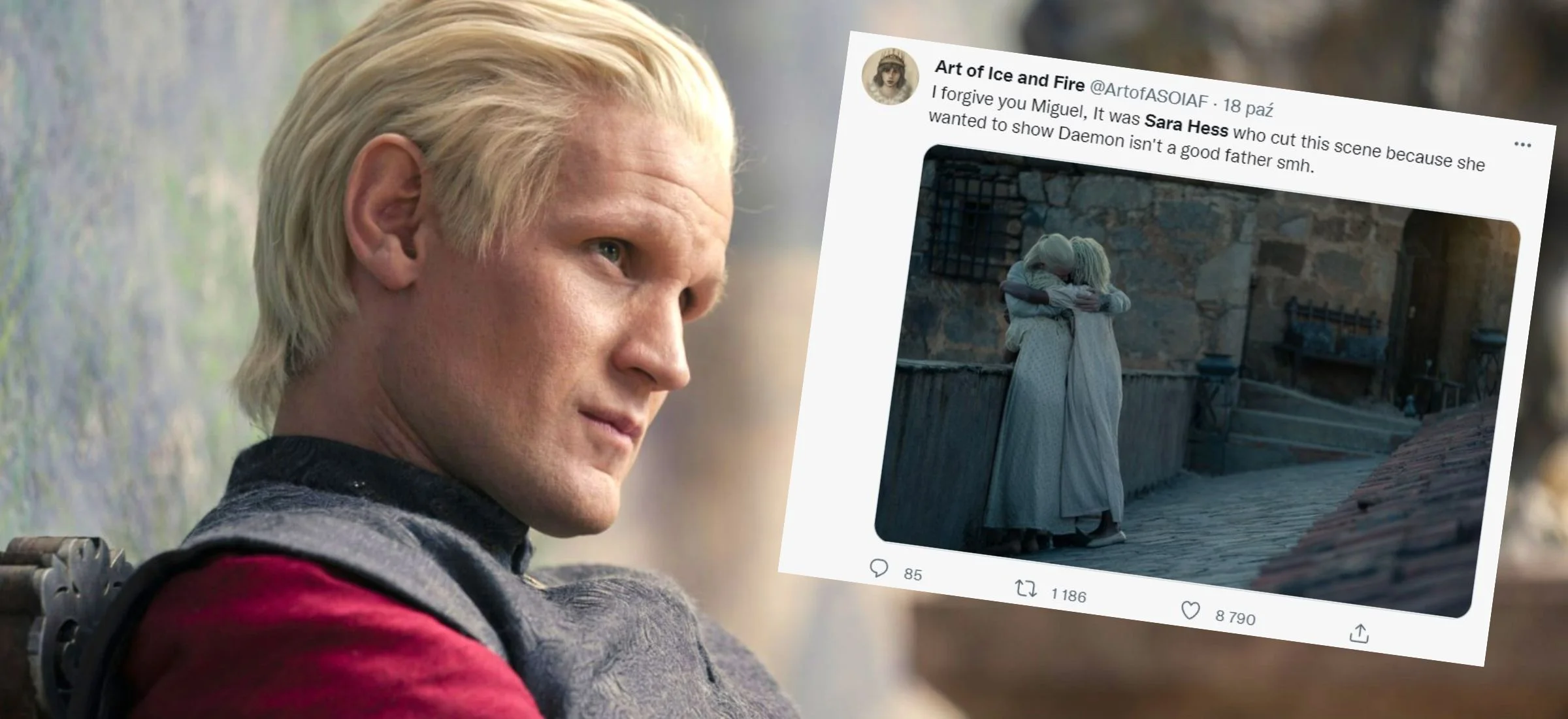 ród smoka daemon targaryen matt smith scenarzystka sara hess