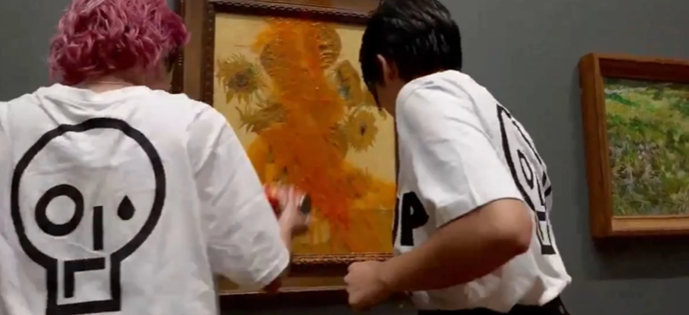 Aktywistki oblały obraz Van gogha