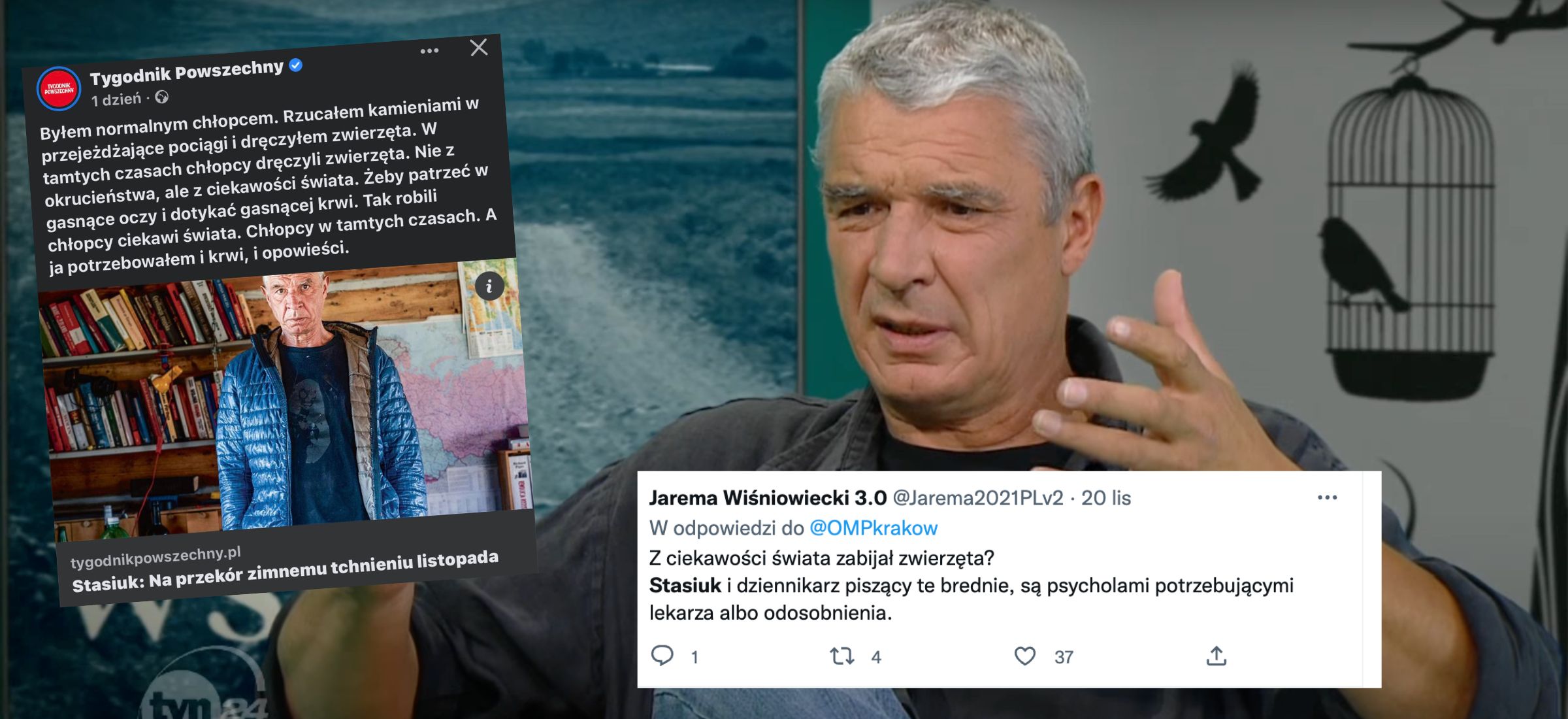 andrzej stasiuk tygodnik powszechny zwierzęta przemoc znęcanie książki