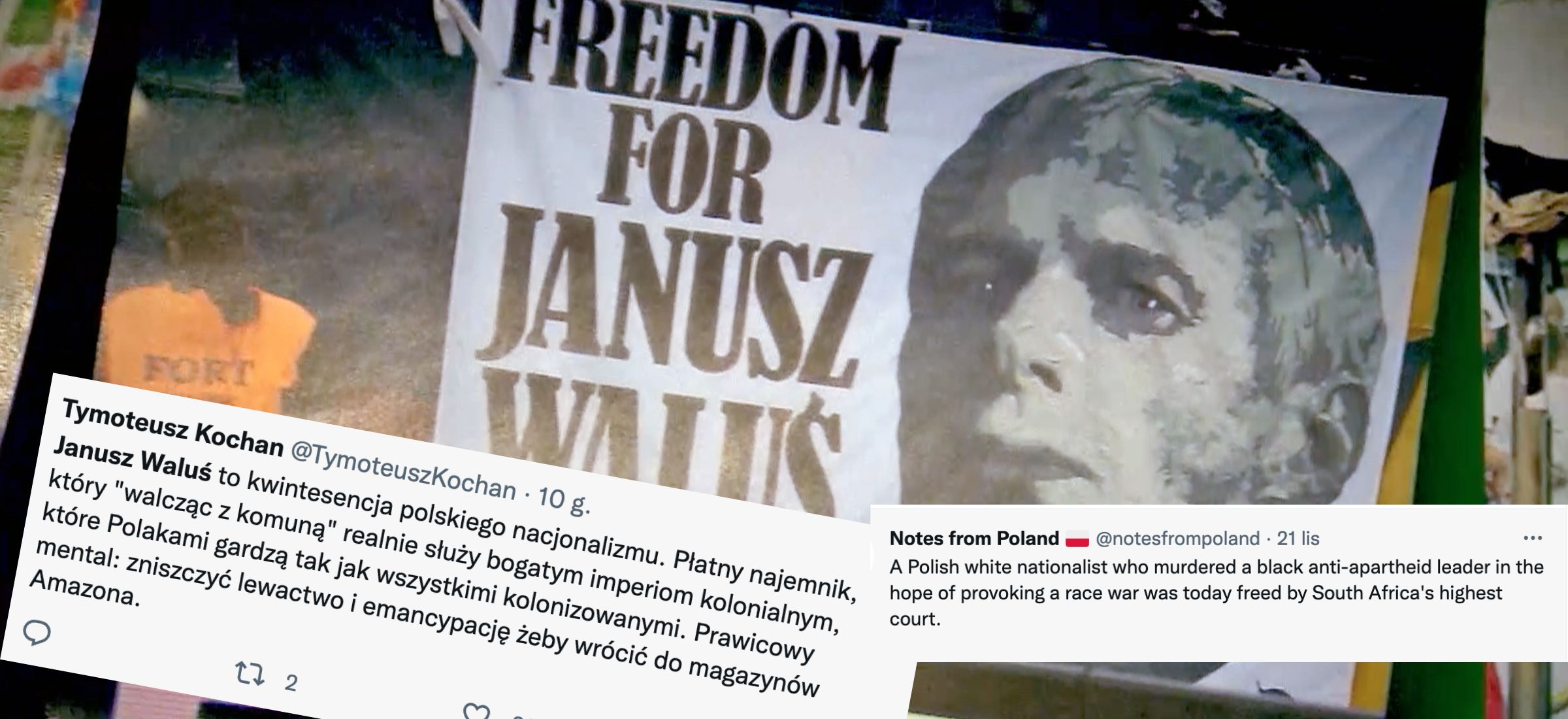 janusz waluś 2022 chris hani rpa apartheid wolność reakcje