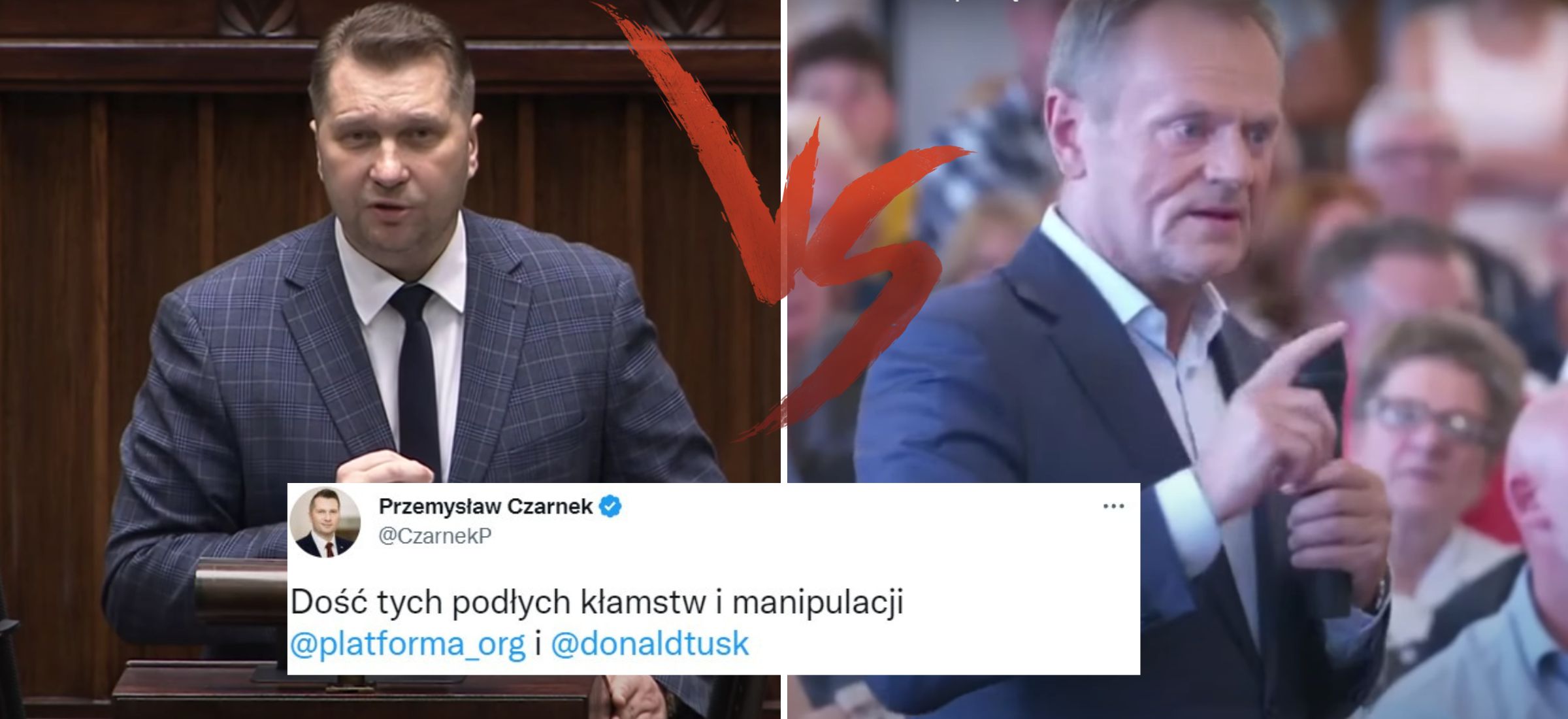 hit podręcznik przemysław czarnek pozew donald tusk