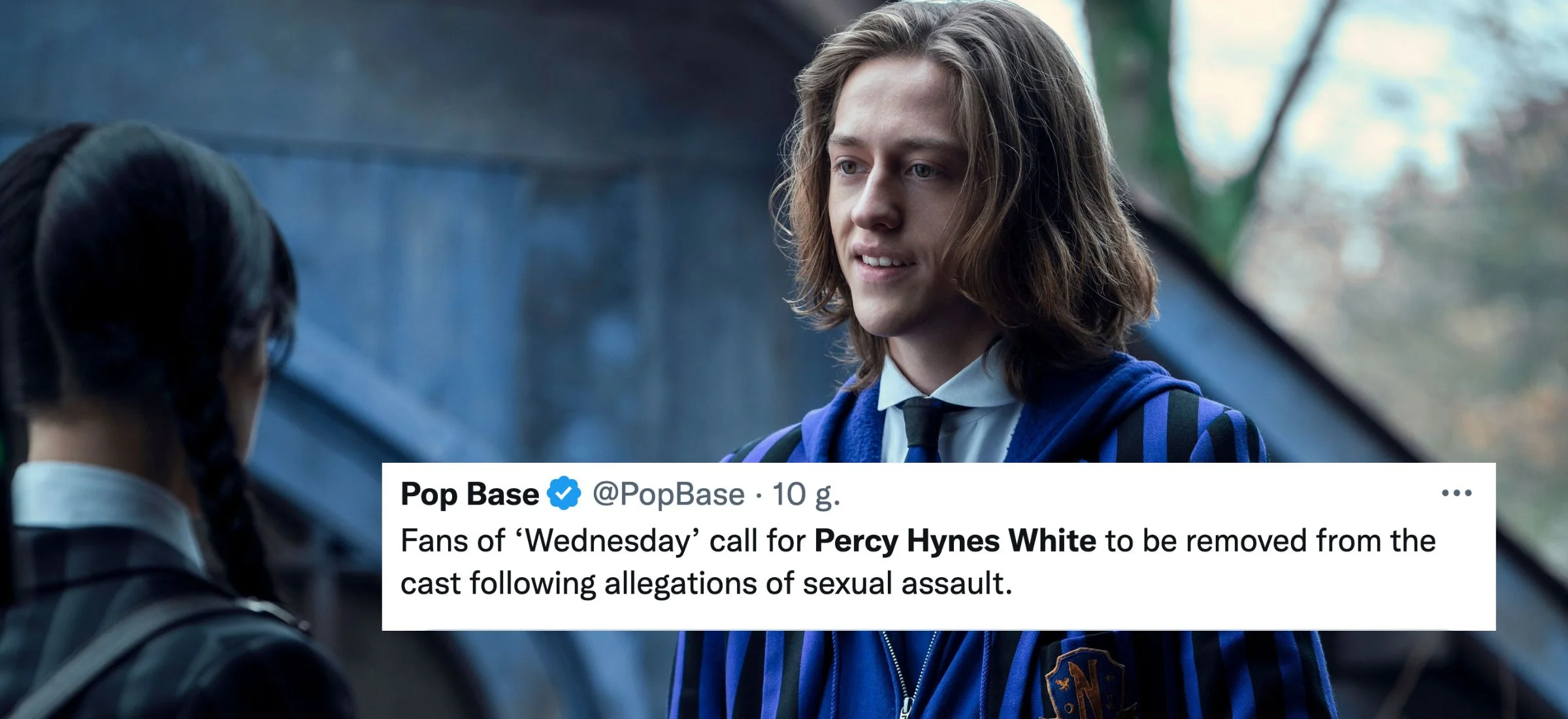 wednesday xavier percy hynes white oskarżenia twitter