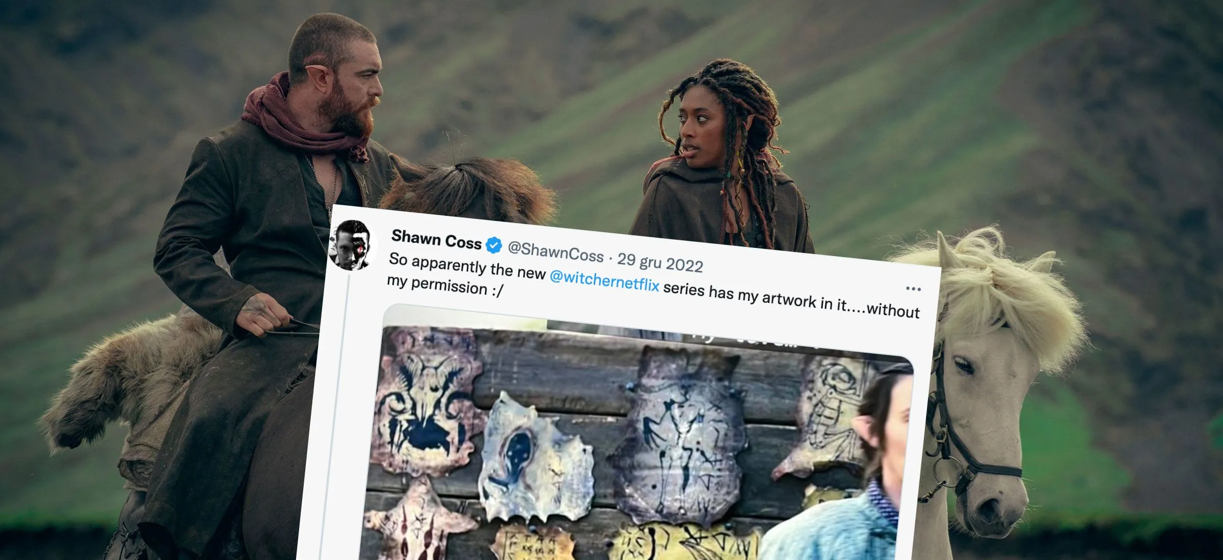 wiedźmin rodowód krwi plagiat kradzież netflix serial