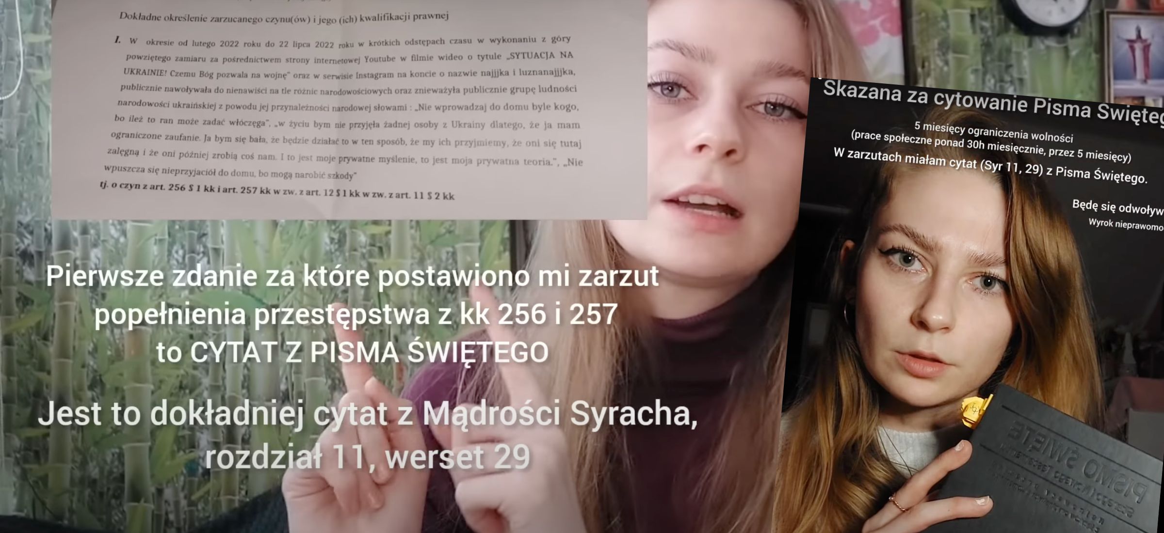 tiktok najjjka ukraina wyrok cytowanie biblii