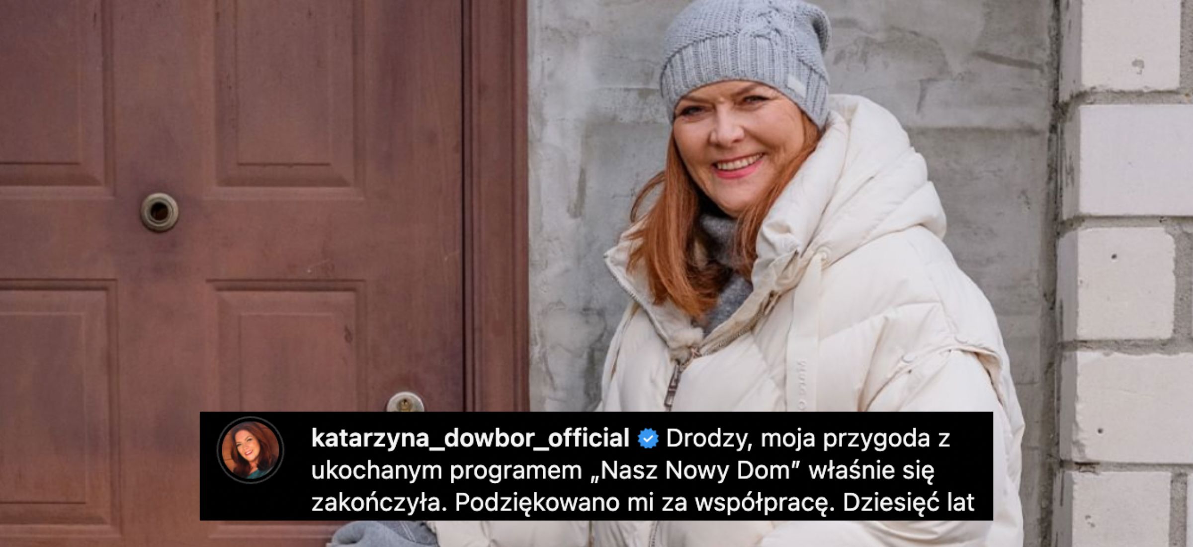 Katarzyna Dowbor żegna się z programem "Nasz nowy dom"