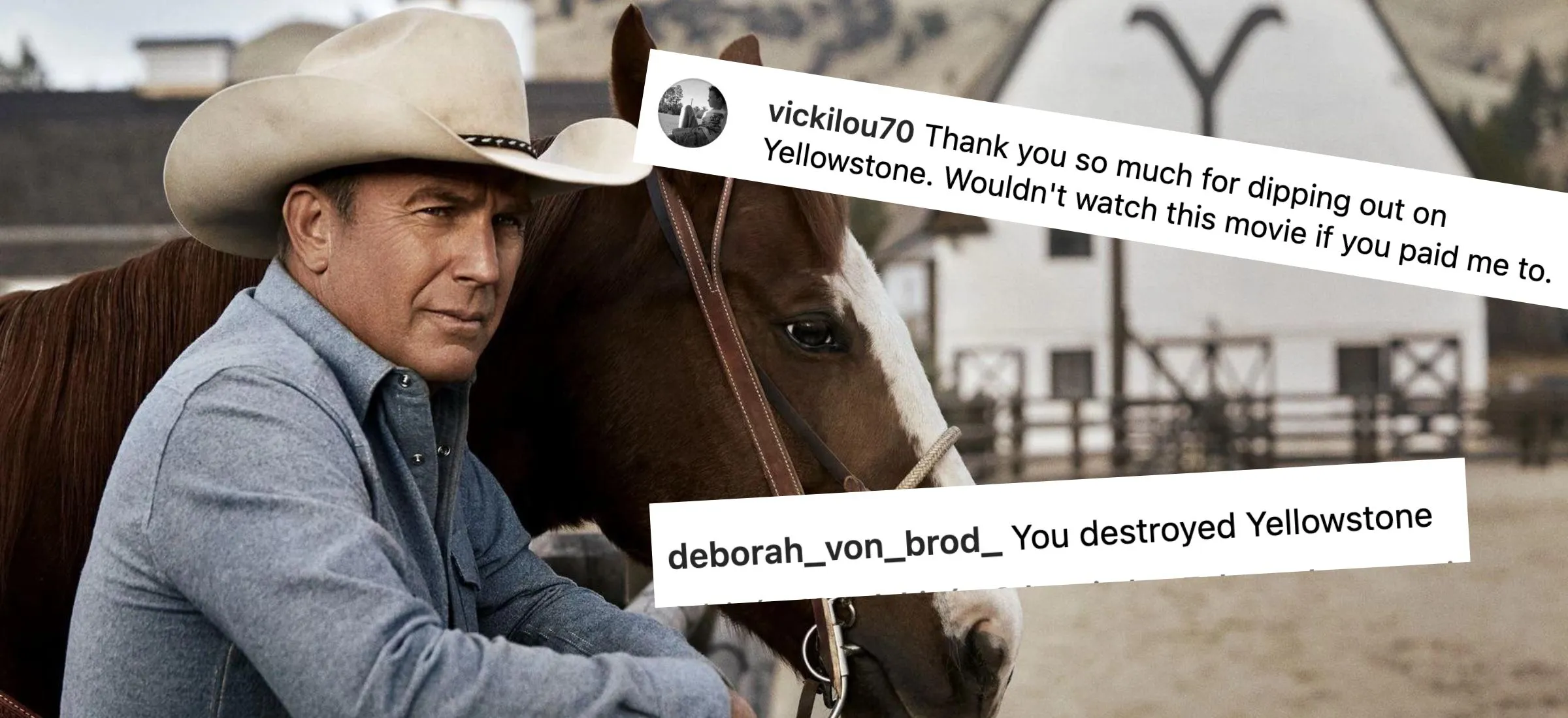 kevin costner yellowstone serial fani krytyka instagram horizon