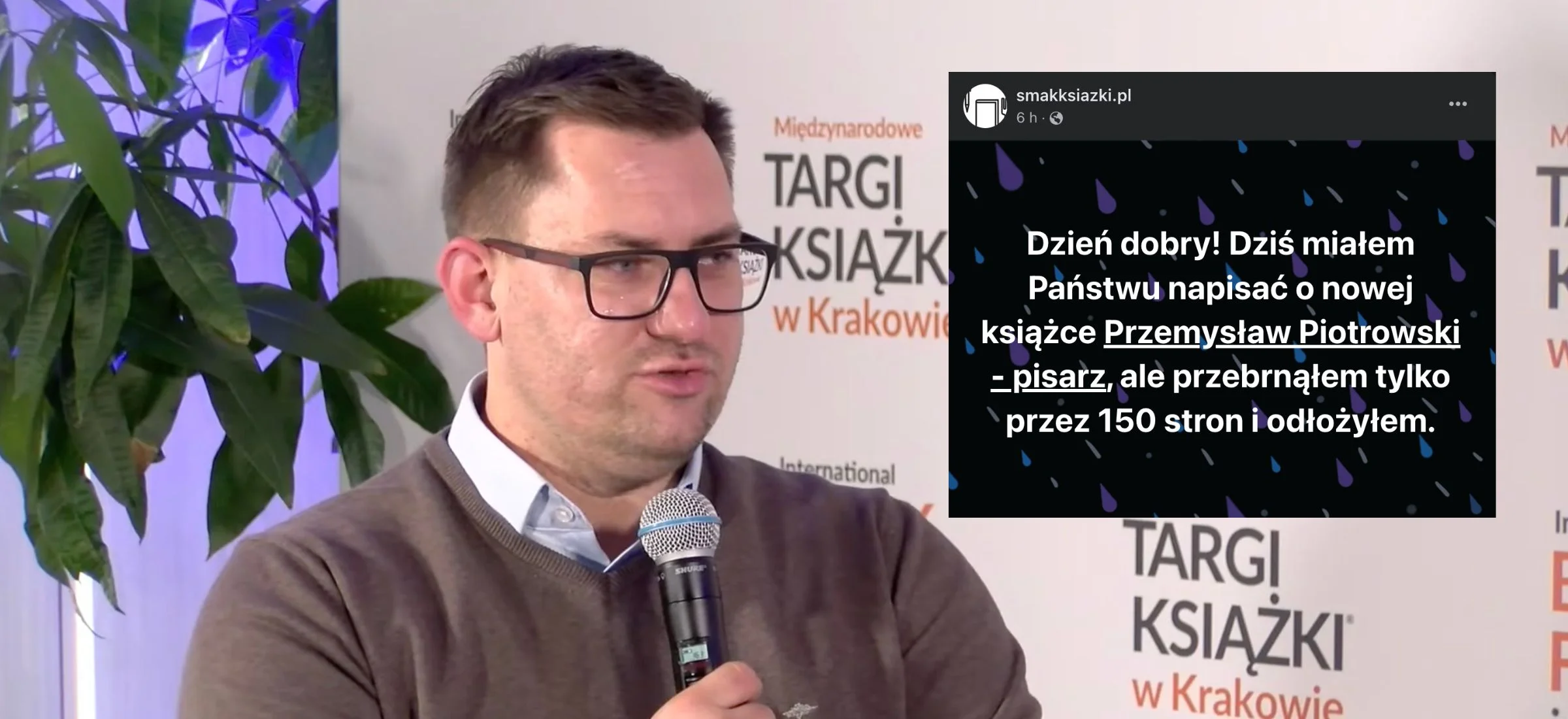 Szaja kontra Piotrowski: "stwierdziłem, że mam potencjalnie lepsze rzeczy do czytania", czyli kolejna burza na literackim podwórku