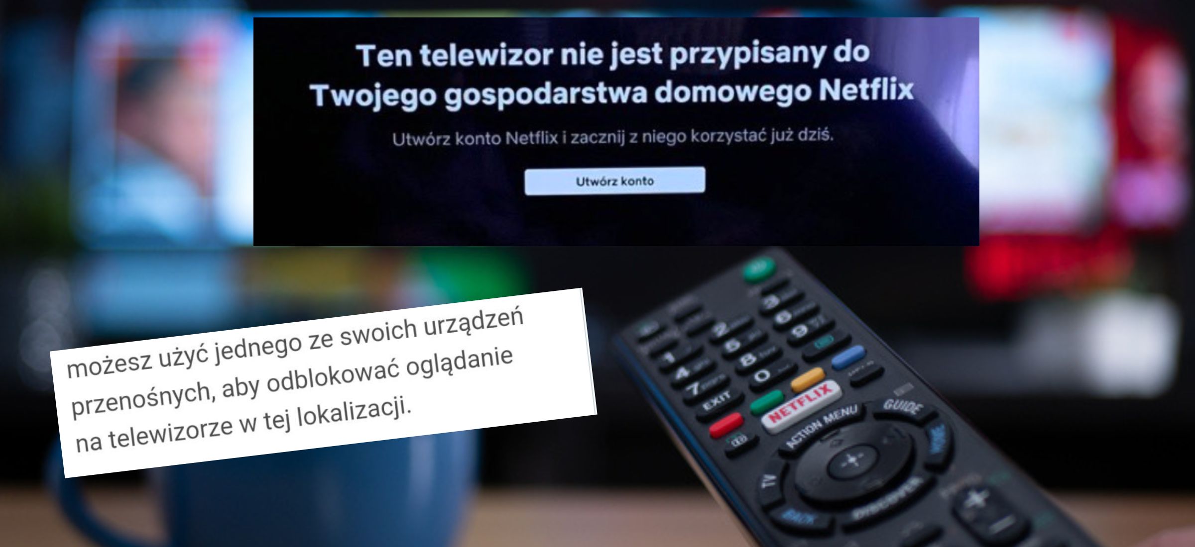 netflix blokada konto co robić ten telewizor nie jest przypisany