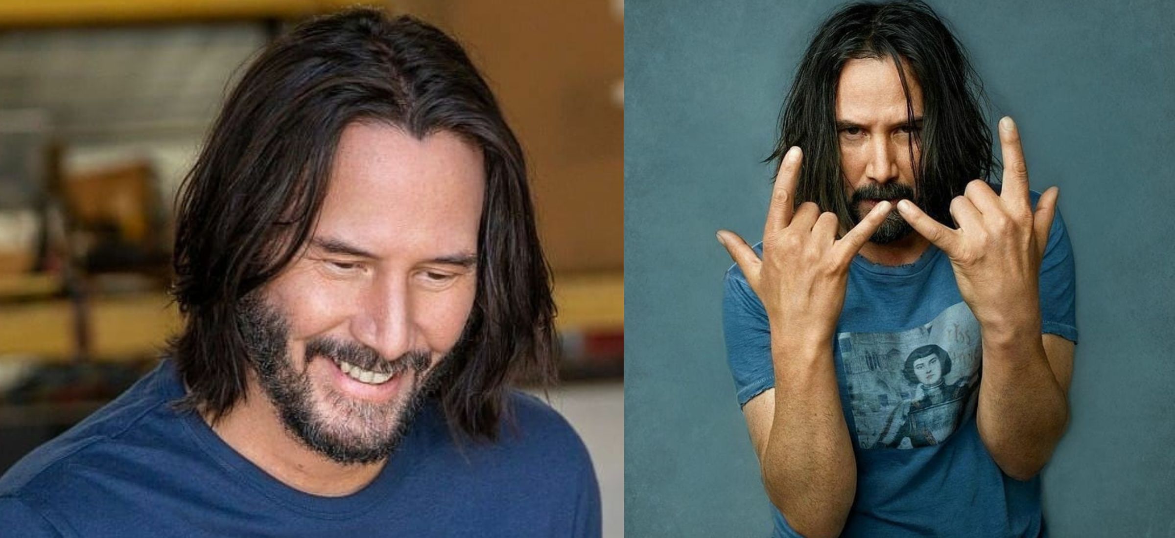 Keanu Reeves wymiata na basie