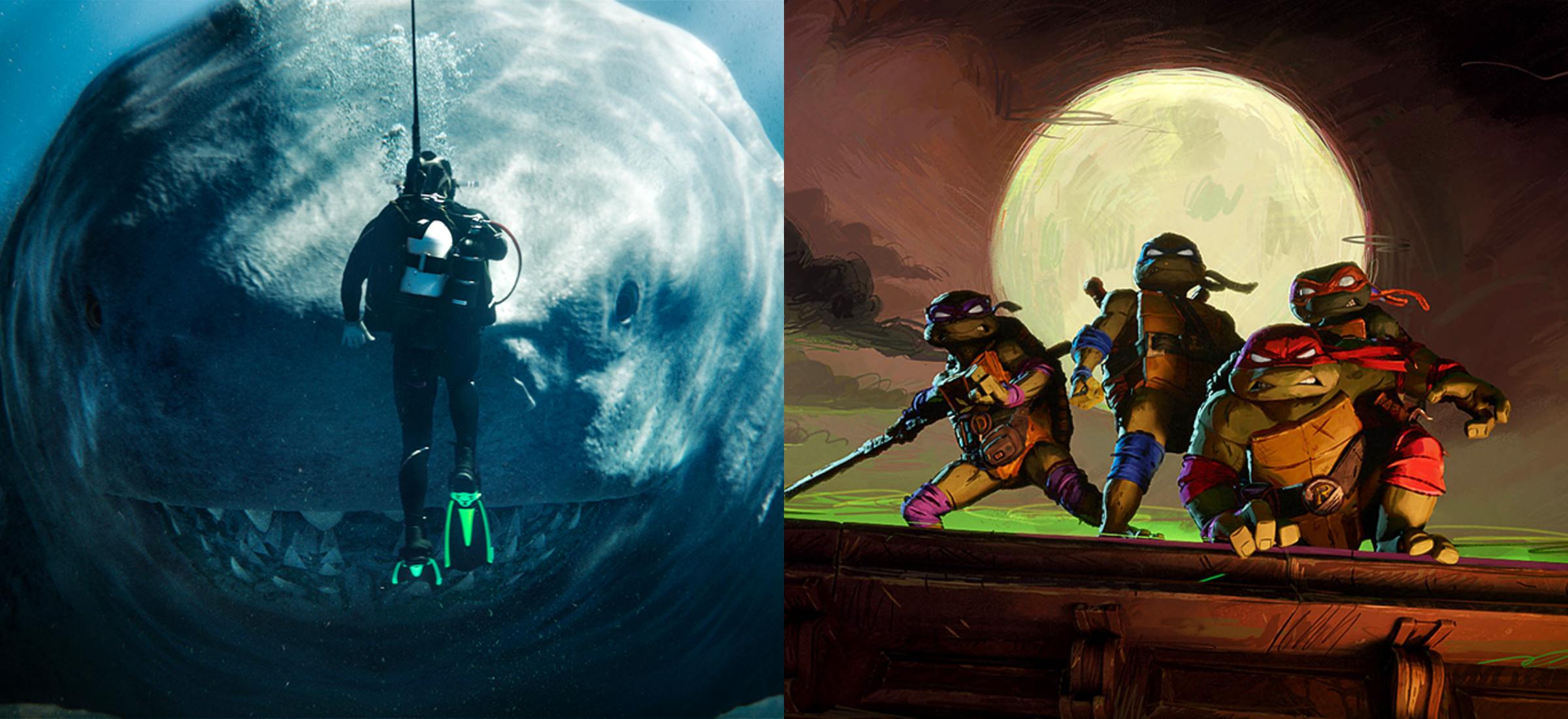 meg 2 żółwie ninja barbenheimer box office